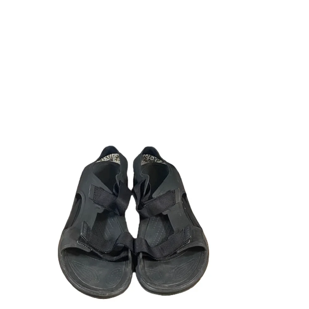 Crocs Men’s Black Double Strap Velcro Open Toe Casual Sandals Size 13
